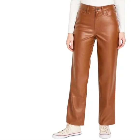 7 For All Mankind Vegan Leather Pants - Picture 2 of 8